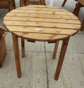 AN AS NEW EX DISPLAY CHARLES TAYLOR CIRCULAR BISTRO TABLE + VAT