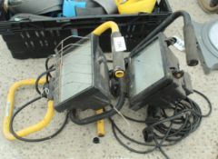 2 WORK LIGHTS IN WORKING ORDER NO VAT