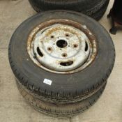 2 TRANSIT TYRES 195/15 NO VAT