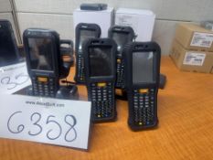 Datalogic Handheld Scanners Lot (5) with Charger and Battery