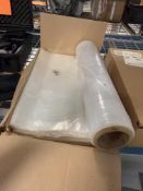 White 10' x 10' Celling Leak Diverter Drain Tarp - Vinyl / Refrigerant Recovery Bags & Fittings