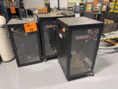 (3) OmniCronix Glass Front Server Cabinet