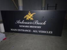 Anheuser-Busch Main Entrance Sign