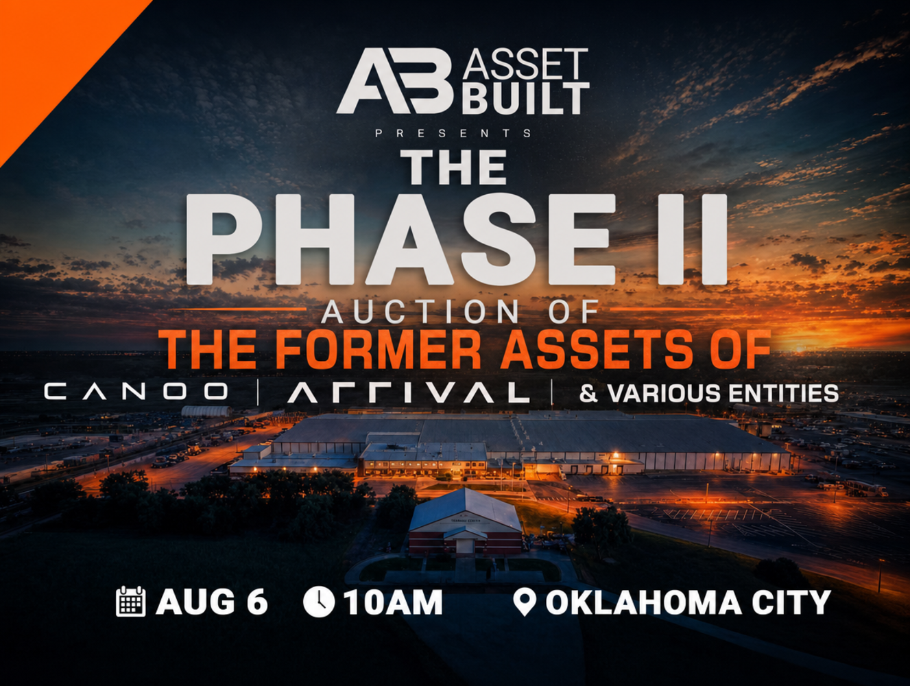 The Phase II Auction of the Former Assets of CANOO, ARRIVAL & Various Entities