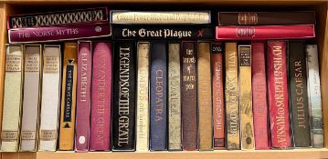 A large collection of mainly non-fiction Folio Society books including The Norse Myths, Legends of