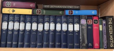 A collection of various Folio Society books including A History of England in thirteen volumes,