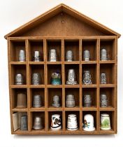 A collection of silver and other thimbles - total silver weight 51g