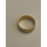 9 Carat Gold Plain Band Ring – 7g – UK Hallmarked – Scrap or Resale