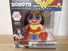Handmade by Robots DC Comics Wonder Woman Vinyl Figure from the Knit Series, designated as figure