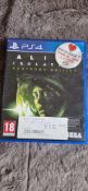 Alien: Isolation - Nostromo Edition video game for the PlayStation 4 console.