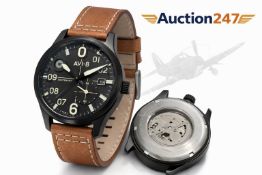 AVI-8 Flyboy Centenary Automatic Aviation Watch – Exhibition Caseback – Unused