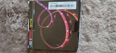 10m (32.8ft) 5V RGB LED strip light kit with a 24-key infrared remote control.