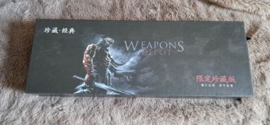 metal weapon models based on the Ninja Gaiden video game series.