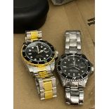 Men's 2 divers Watches Uncollected Storage Clearance Lot – Disposable Unit B11(Manchester)