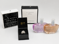 Kylie Minogue Darling & Dazzling Darling Perfume Gift Lot With Crystal Ring (brand new sealed)