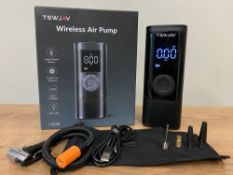 TSWJAV Wireless Air Pump – Portable Digital Tyre Inflator TSWJAV Wireless Air Pump – Portable