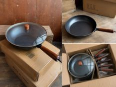 30-Piece Lidded Frying Pan Wholesale Job Lot – Wooden Handle 30-Piece Lidded Frying Pan Wholesale
