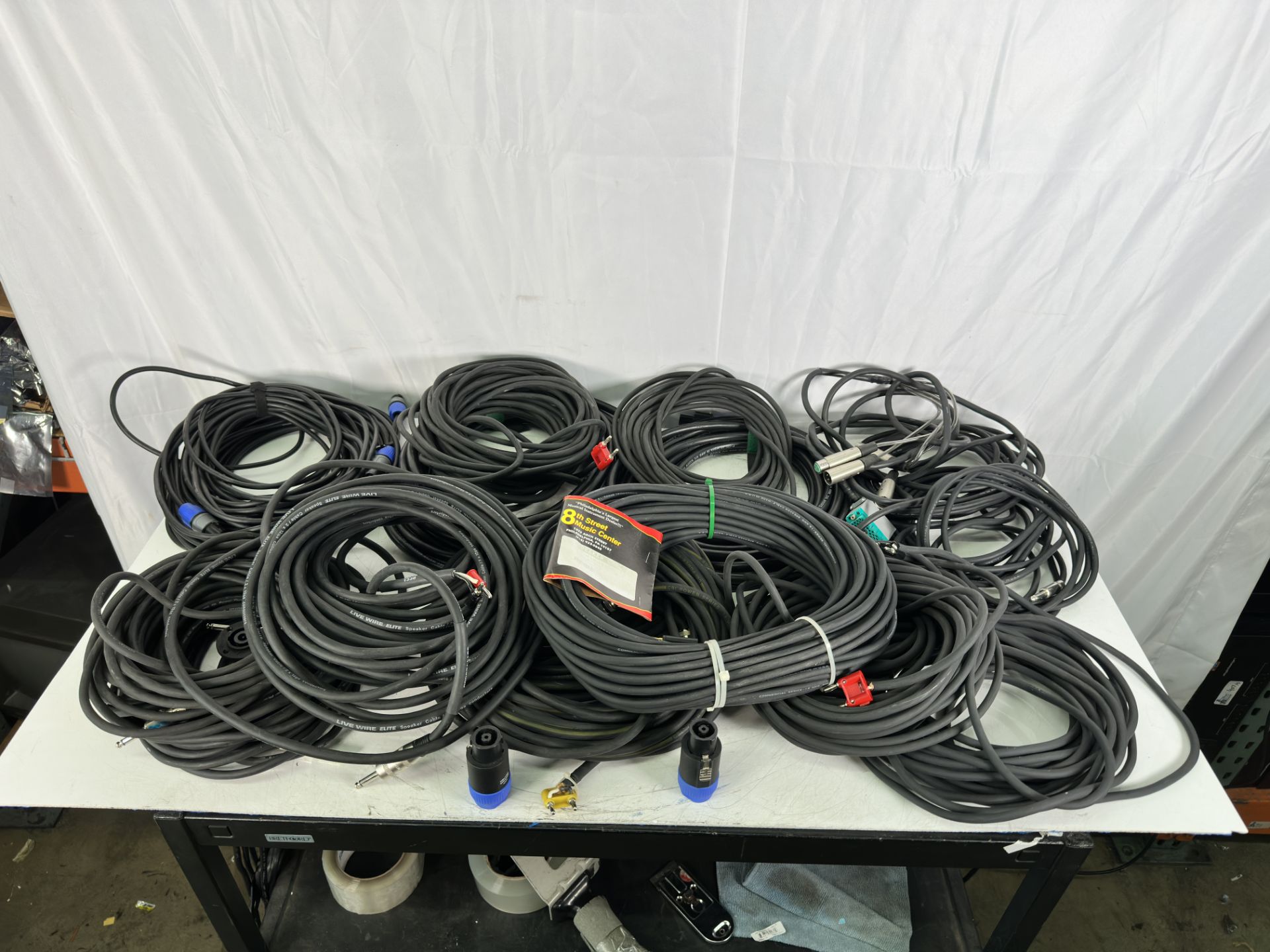 Lot of 1/4 Speaker Cables