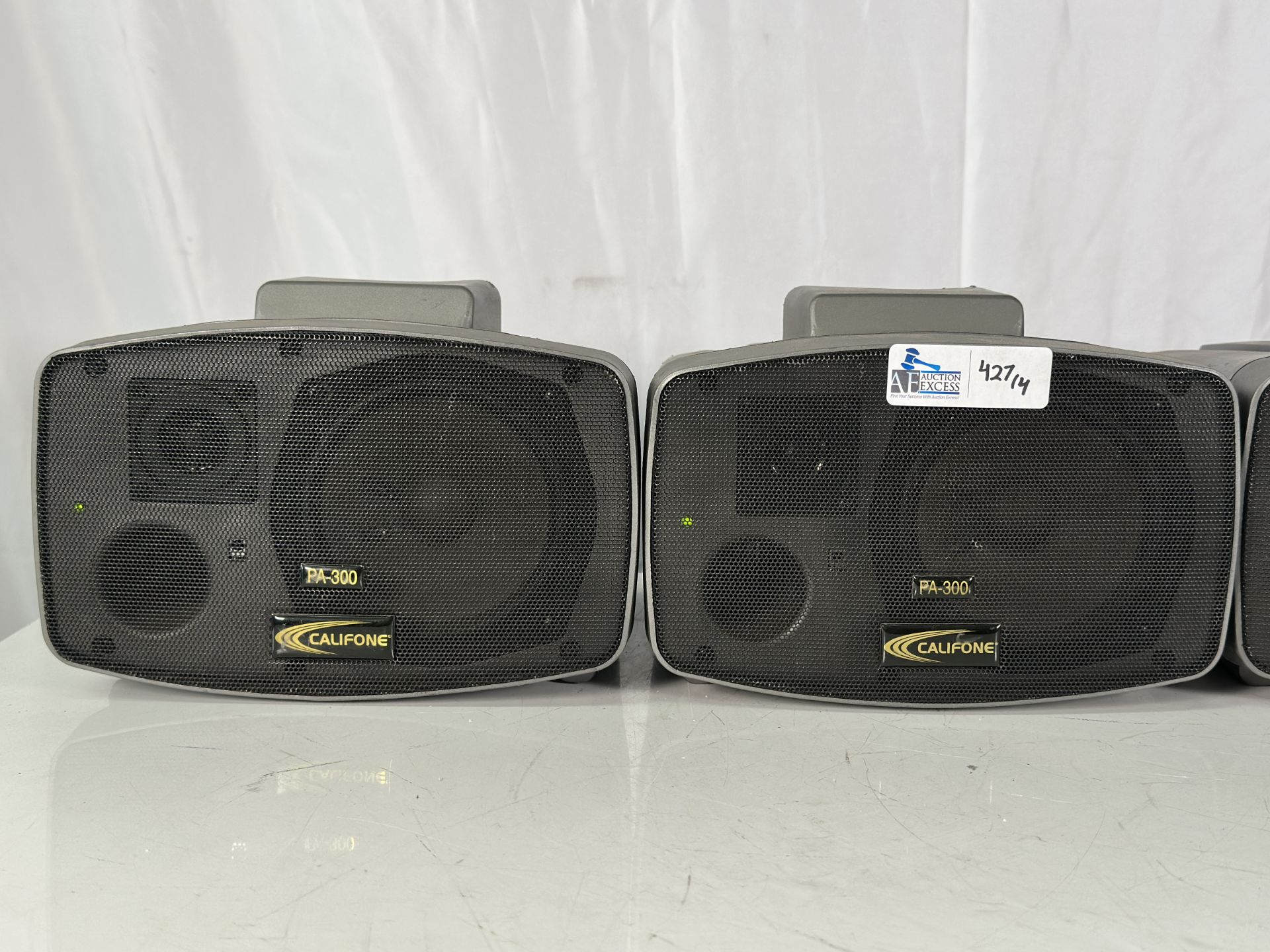 Lot of 4 Califone PA-300 Presentation Pro 90 Watt Stereo PA Speakers - Image 2 of 8