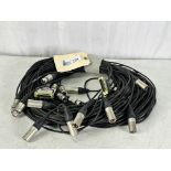 Lot of 2 Jumperz Ziplines ZL1 DB25 - XLR 7-8-Channel Snake Cables 33ft
