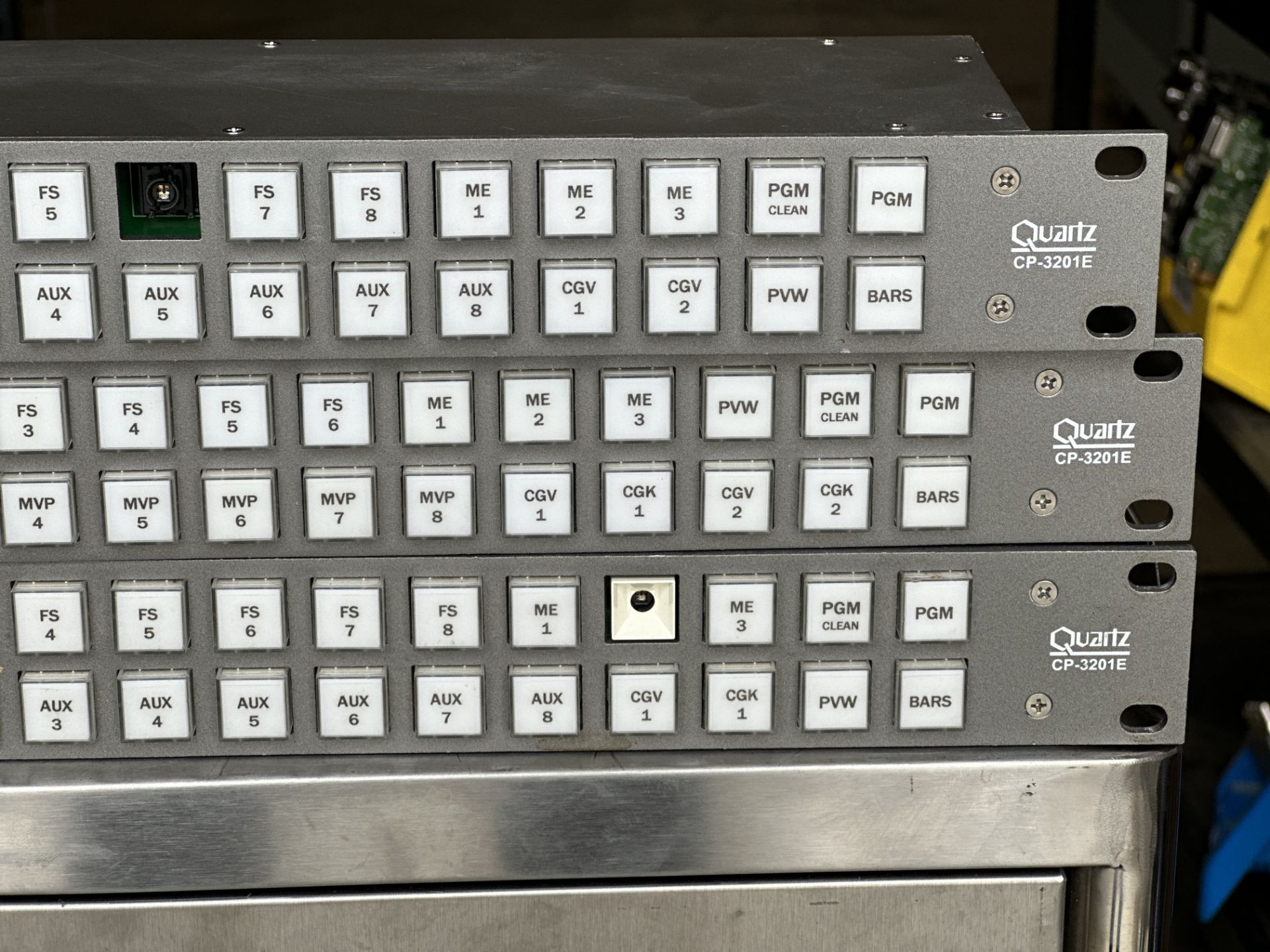 Lot of 3 Evertz CP-3201E Control Panels - Image 2 of 8