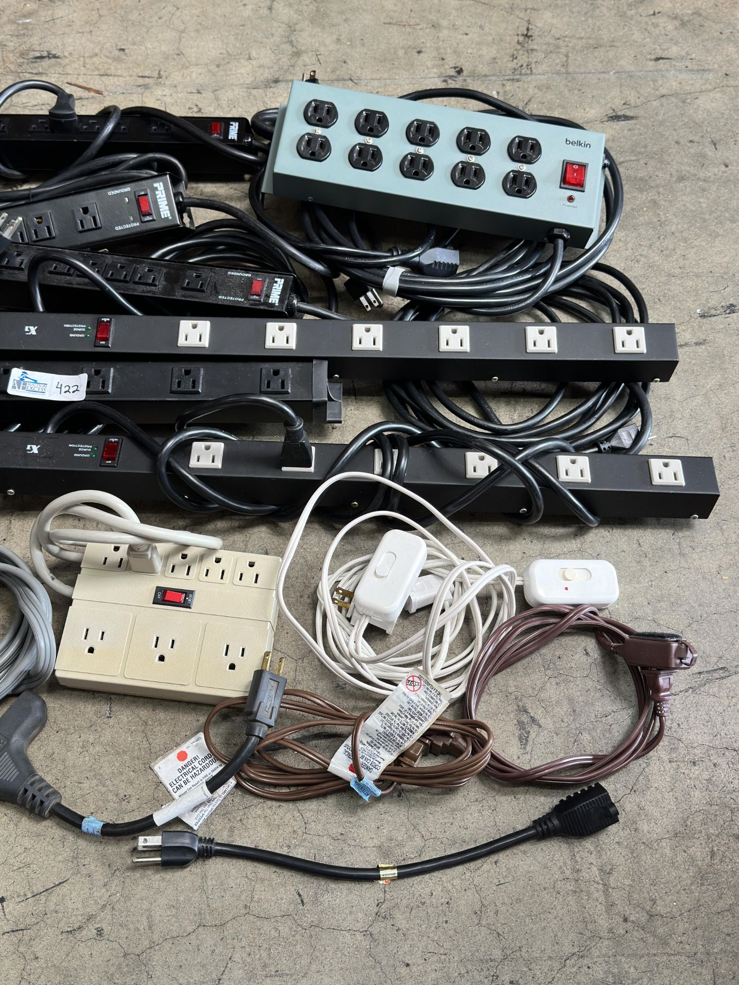 Lot of Rhino Belkin Power Strips and Power Extensions Cables - Image 3 of 3