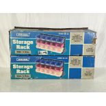 2 Boxes of Storage Racks New, Old Stock 5" deep, 3.5" wide