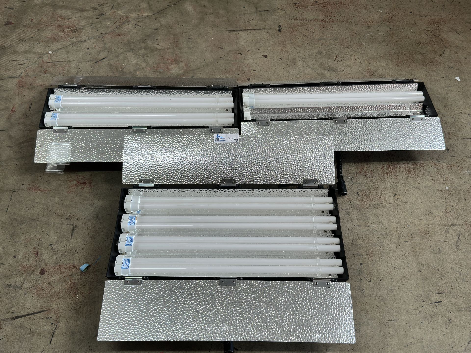 Lot of 3 Impact Fluorescent Product Photography Lights, including Impact FRC-24 READY COOL 4-Lamp Fl