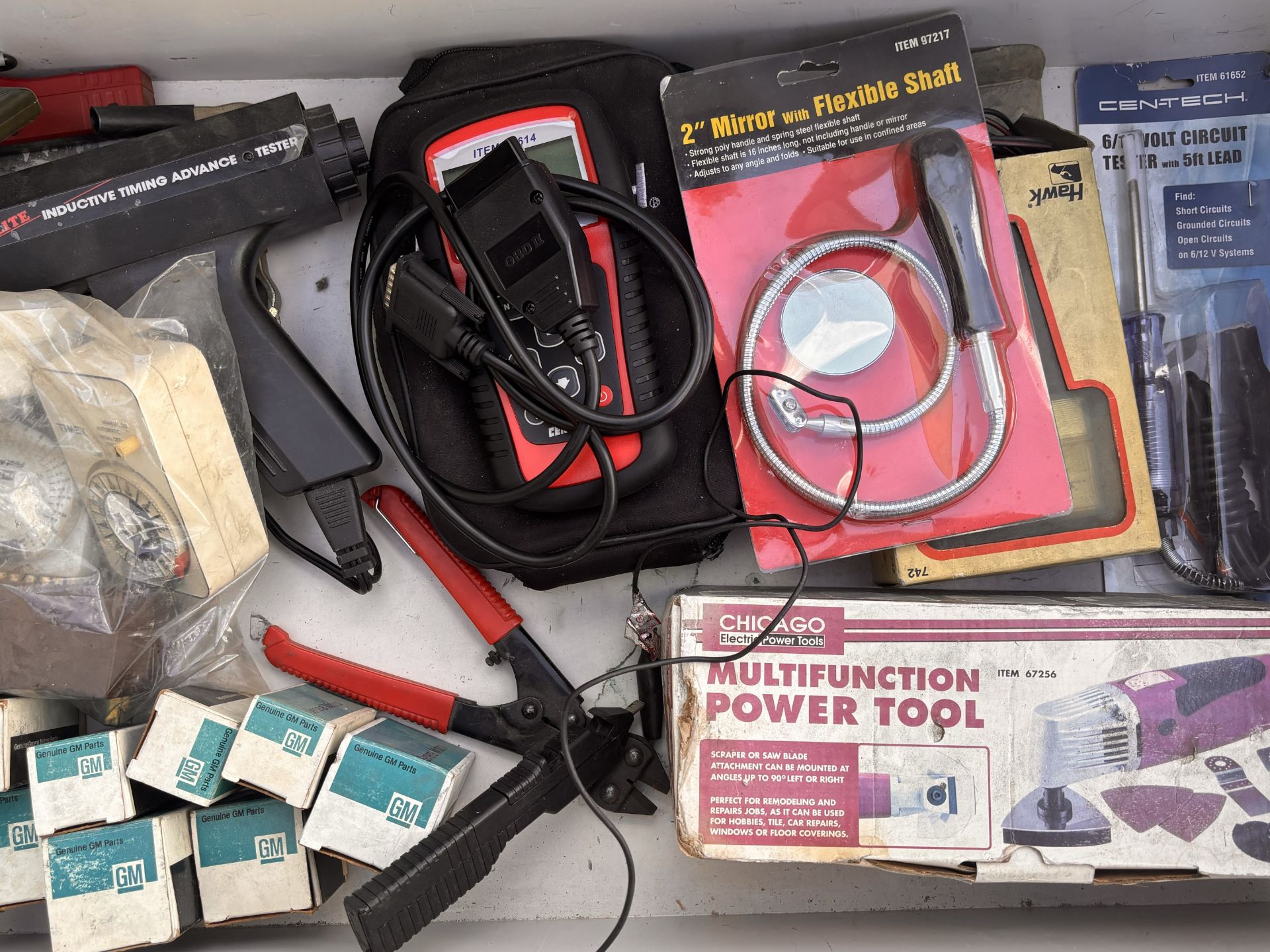 Lot of Automotive and Diagnostic Equipment: OBD2 Scanner, Timing Lights, Meters - Image 4 of 13