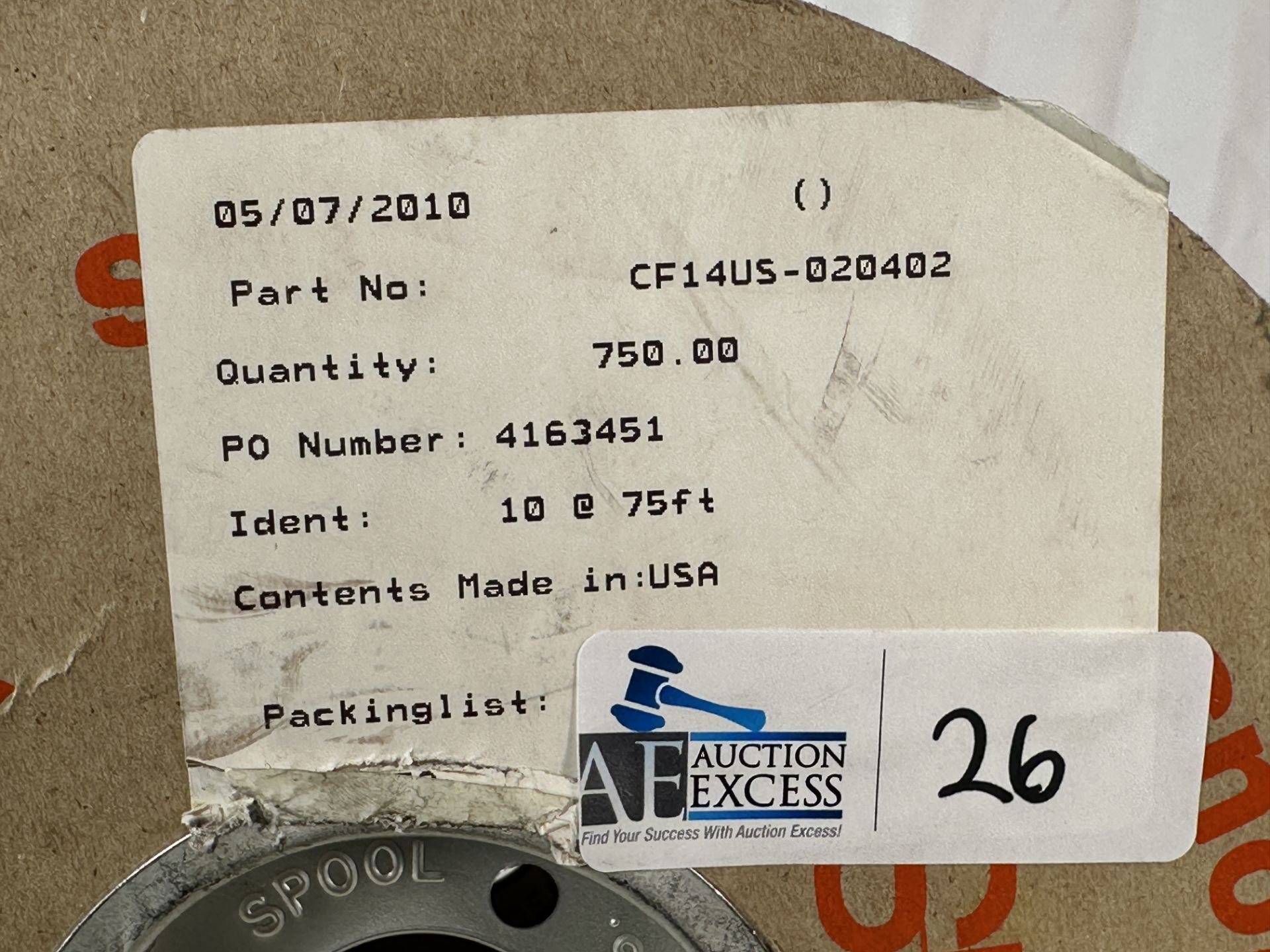 75' Igus Chainflex CF14US-020402 Cat5E Ethernet Cable Spool Purple New, Sealed - Image 2 of 4
