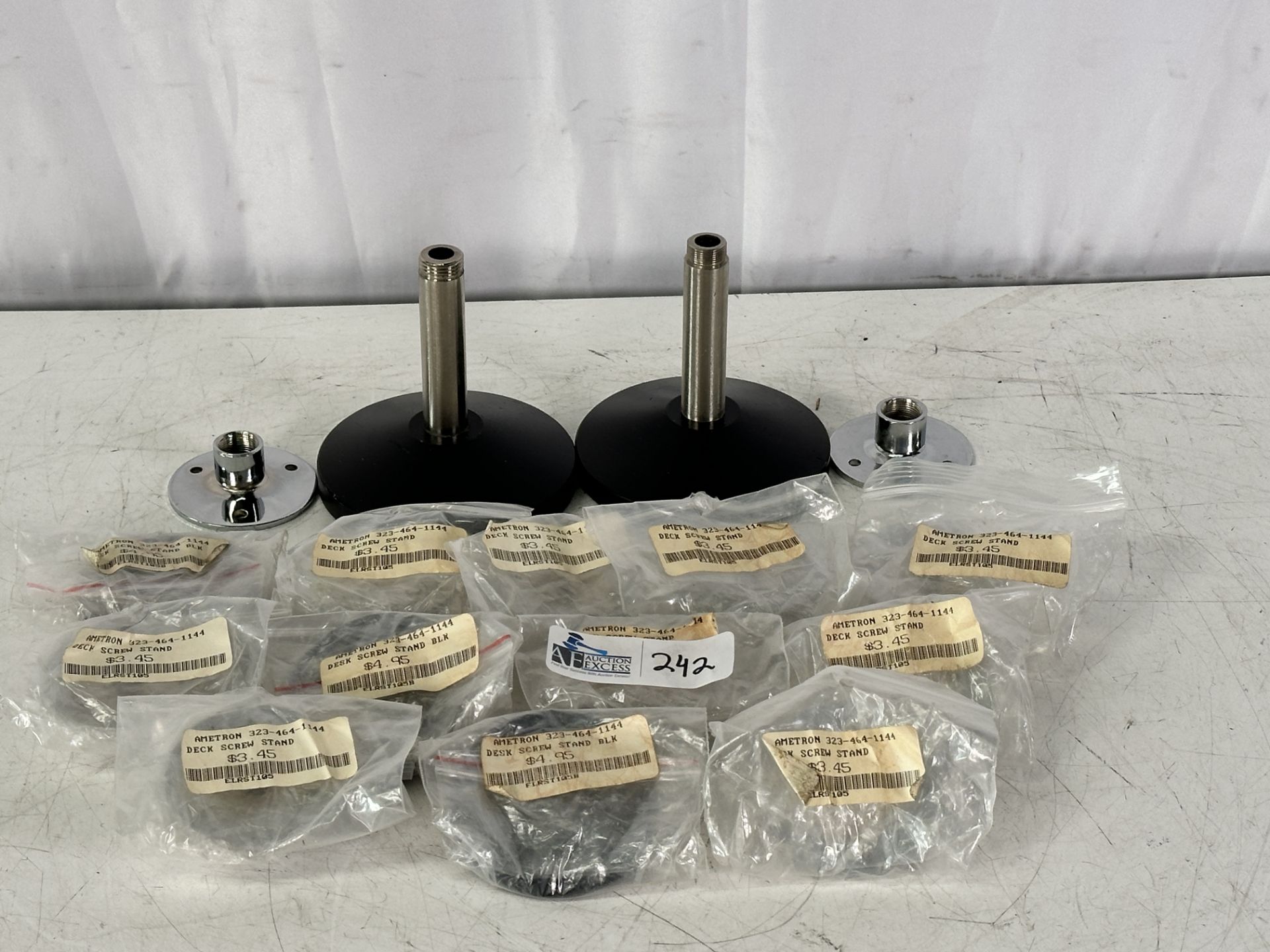 Lot of Desktop Mic Stands and Desk Top Screw Stands