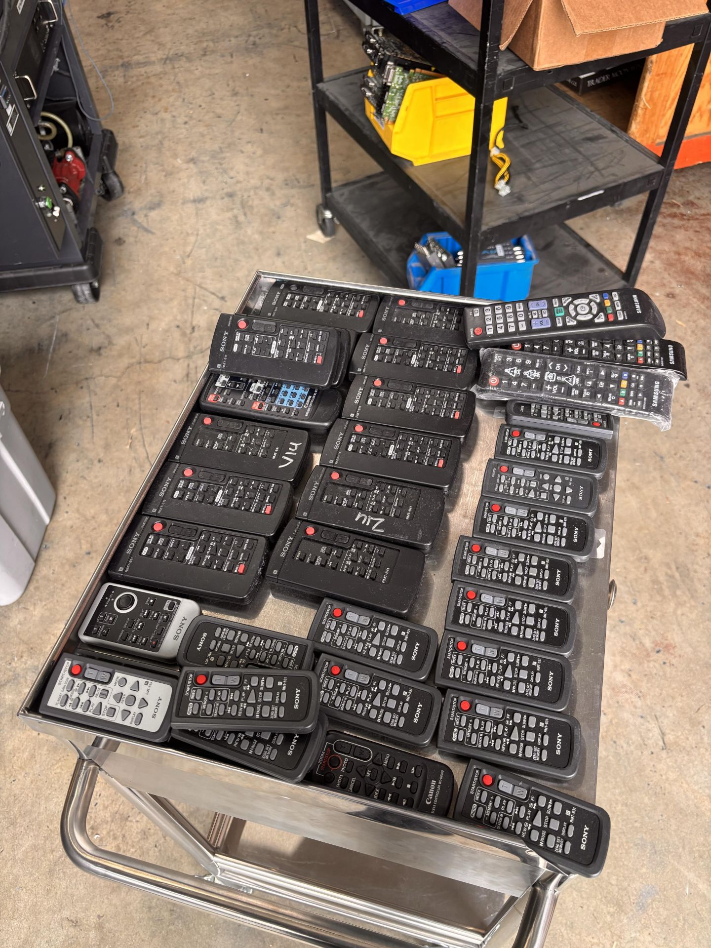 Lot of Remote Controls including (7) Sony RMT-811 Sony RMT-831 Remote Control, Canon WL-D77, Sony RM - Image 4 of 5