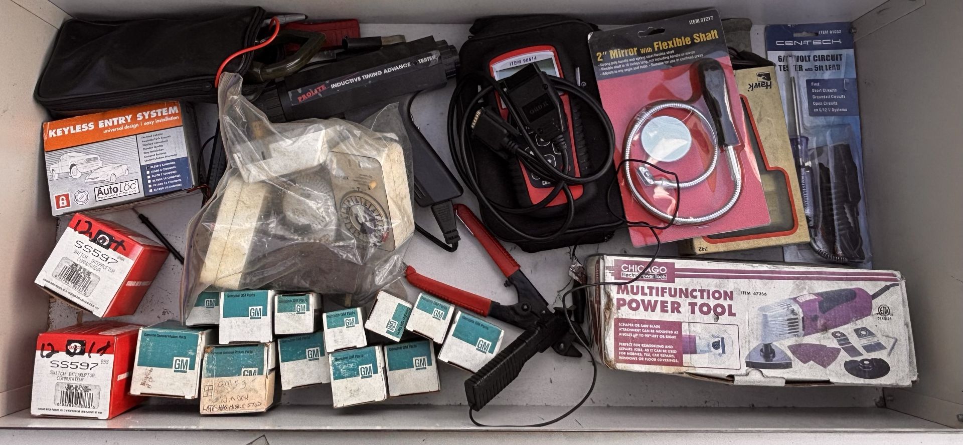 Lot of Automotive and Diagnostic Equipment: OBD2 Scanner, Timing Lights, Meters - Image 2 of 13