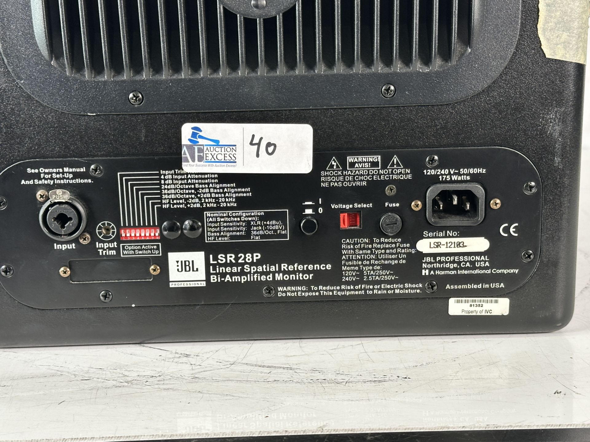 JBL LSR28P Linear Spatial Reference Studio Monitor - Image 6 of 6