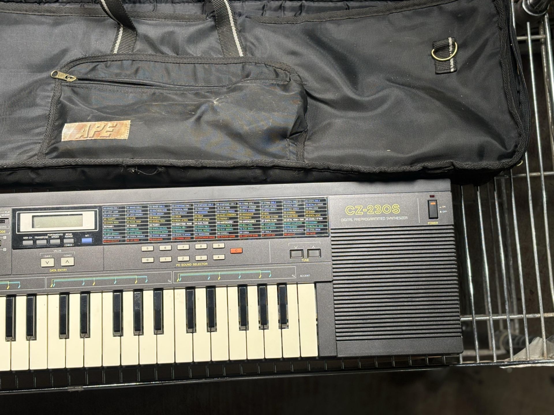 Casio CZ-230S Keyboard Electronic Piano Synthesizer w/ Power Supply - Image 3 of 5