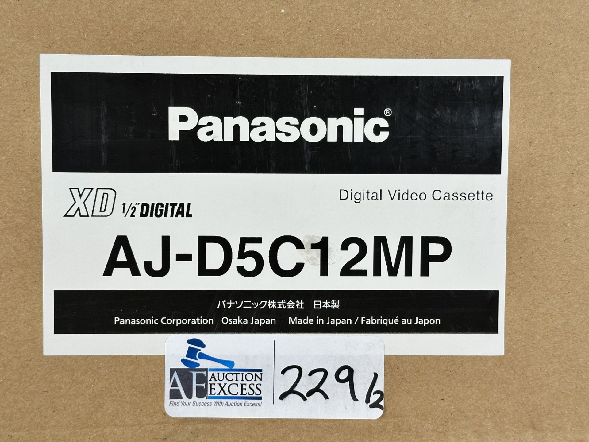 Lot of 2 Panasonic AJ-P12MP Panasonic Digital Video Cassette DVCPRO 10 Pack New, Sealed - Image 2 of 5