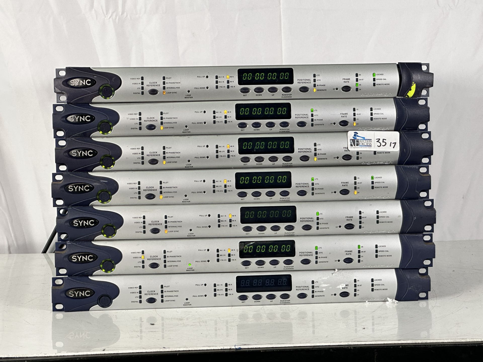 Lot of 7 AVID Digidesign Sync I/O Model MH040 Interface