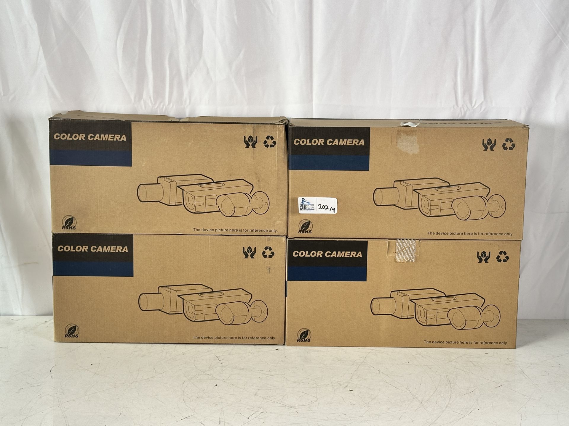 Lot of 4 Dahua Technology IPC-HFW5502C 5MP Full HD Network Motorized IR-Bullet Cameras