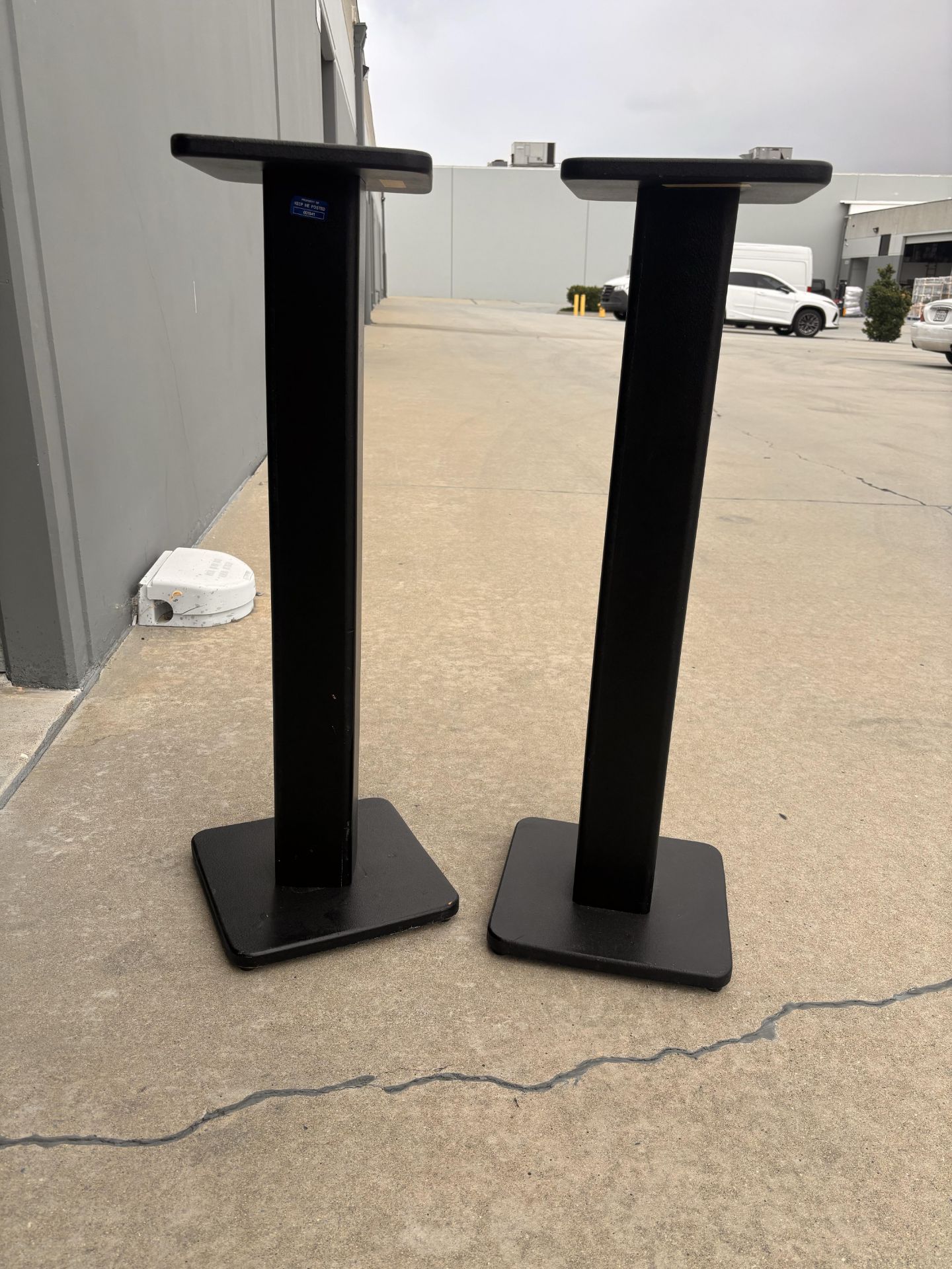 Lot of 2 Speaker Stands, Platform Measures 10x10" - Image 3 of 4