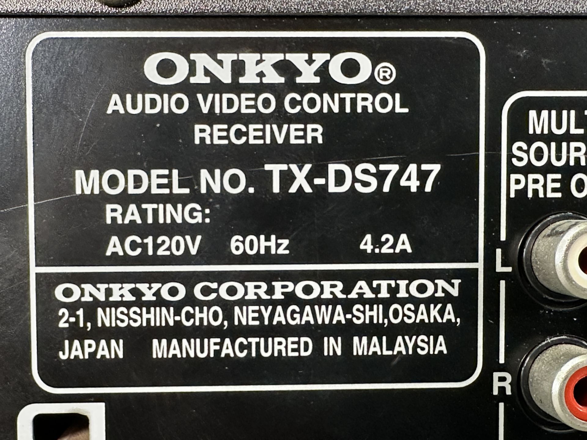 Lot of AV / Home Theater: Onkyo TX-DS747 AV Receiver + Kenwood Basic T1 Synthesizer Stereo Tuner - Image 5 of 5