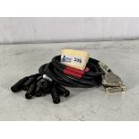 Lot of 2 Mogami 3161 6' DB25 Male XLR Male 4 Ch Digital AES Snake Cable