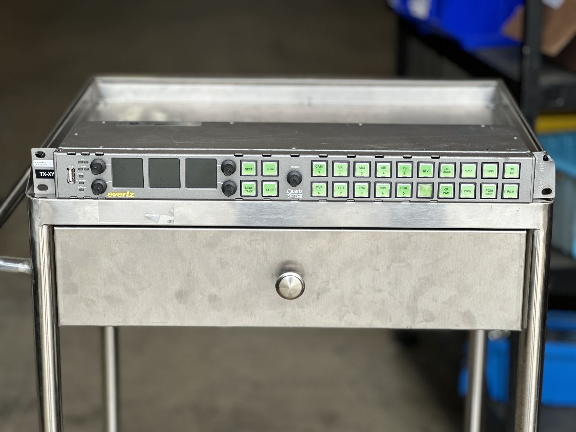 Evertz CP-1024E Quartz Router Control Panel