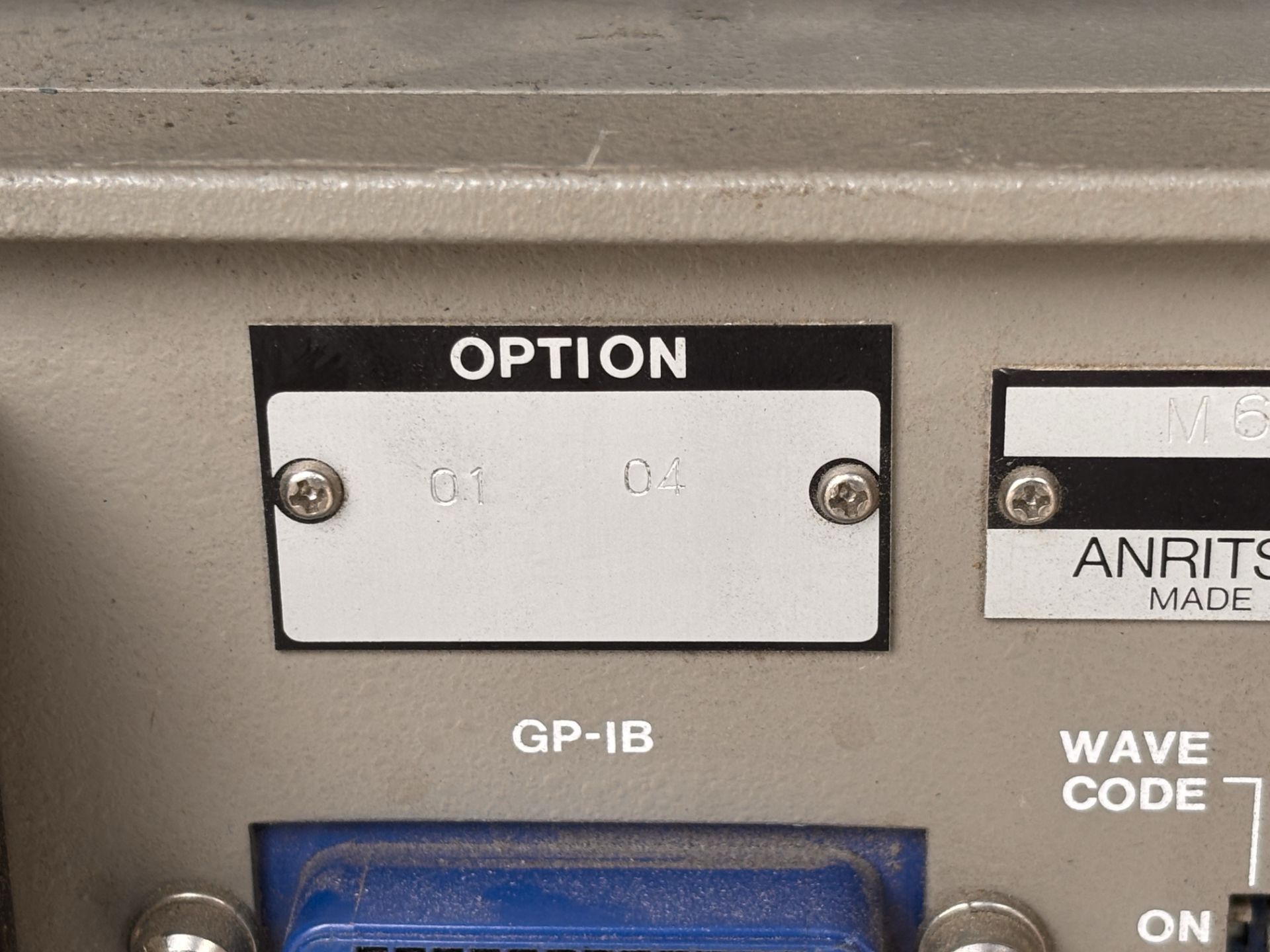 Lot of (2) Anritsu Test Units: Anritsu MS349D Video Signal Analyzer + Anritsu MG311B1 Video Signal G - Image 5 of 11