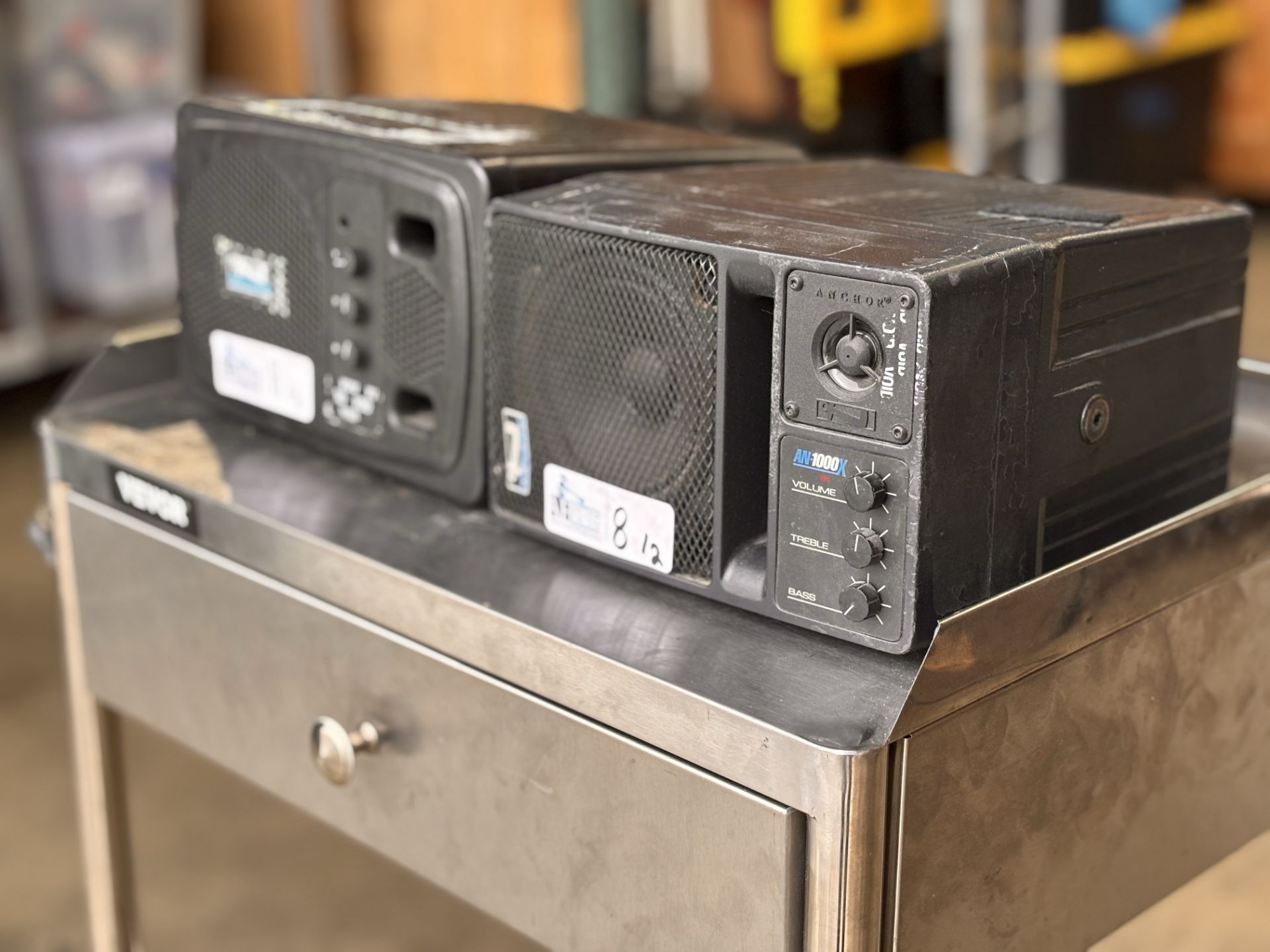 Lot of 2 Anchor Audio AN-1000X Black Powered Speaker Monitors - Image 3 of 8