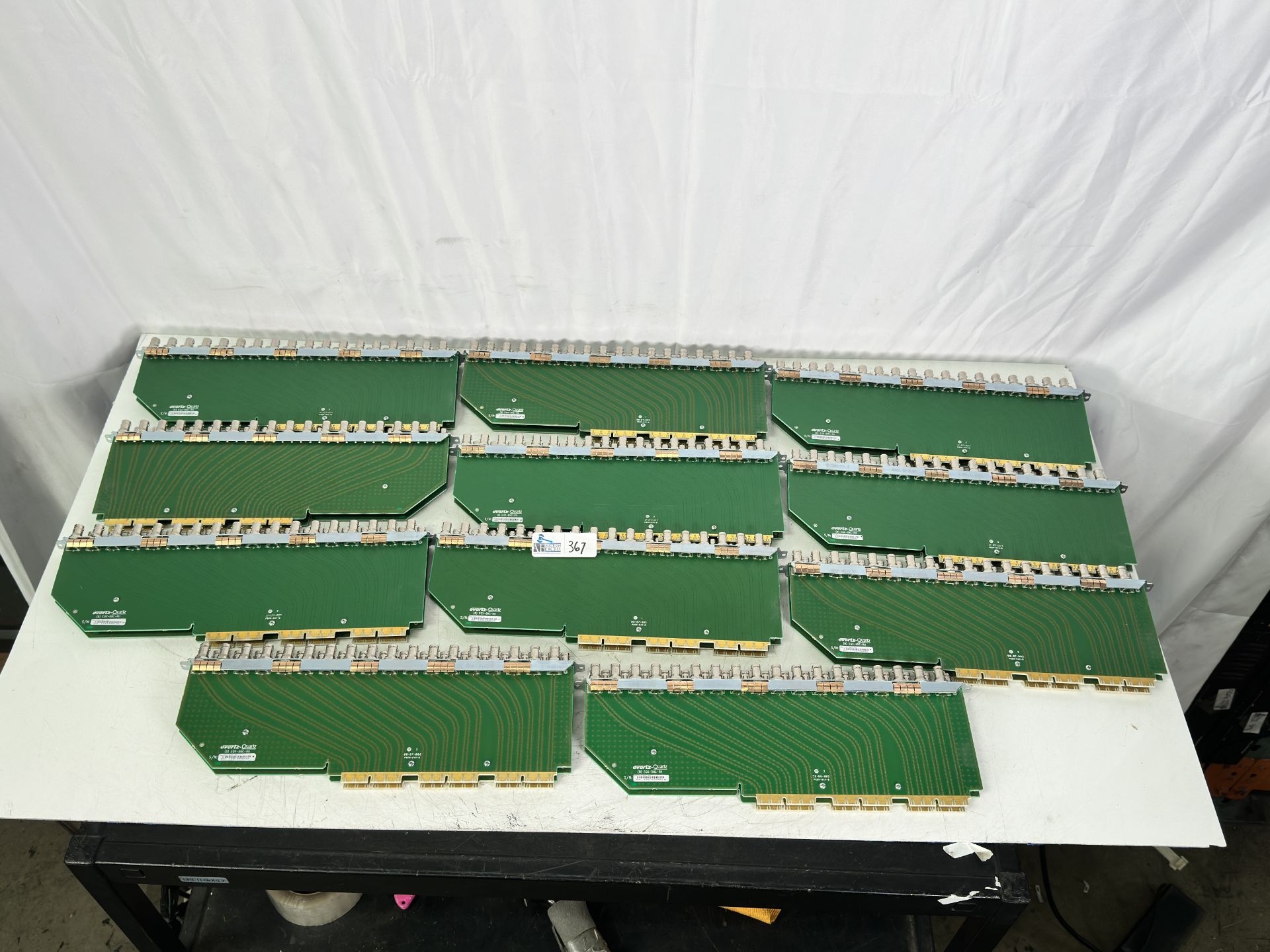 Lot of 7x Lot of 4 Evertz EQX-IO18-RP Backplane Connector Boards for Quartz router EQX-BNC-RH LH BNC