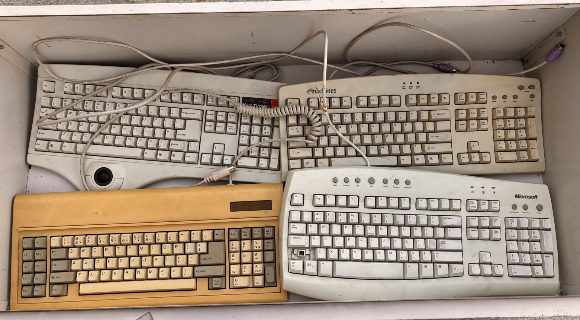 Lot of 5 Keyboards Some Mechanical, Keytronic, BTC-5060, Emachines EKB-5000, Microsoft RT9410
