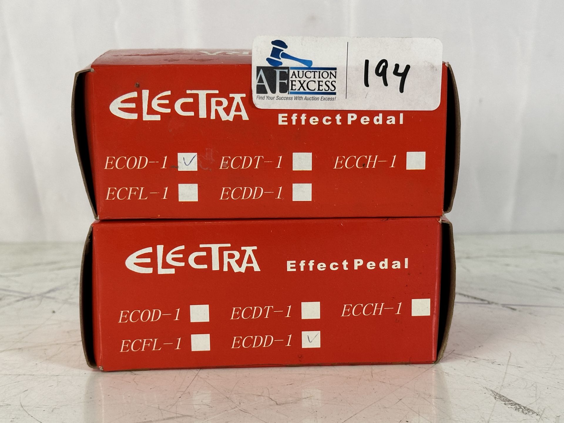 Lot of 2 Electra Guitar Effect Pedals Electra ECDD-1 Electra ECOD-1 New, Old Stock