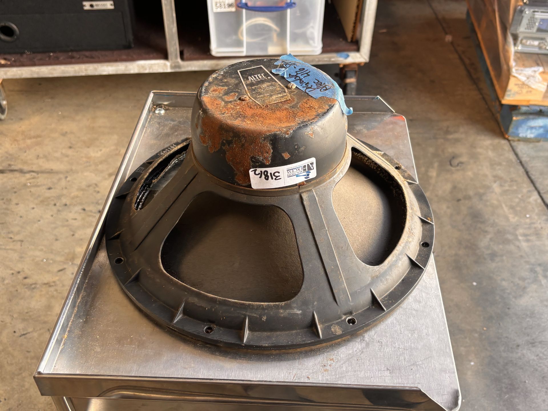 Two Speaker Woofers: Altec 416-8A Low Frequency Driver / Woofer (Needs re-coning) + Mackie 0008877 S - Image 7 of 7