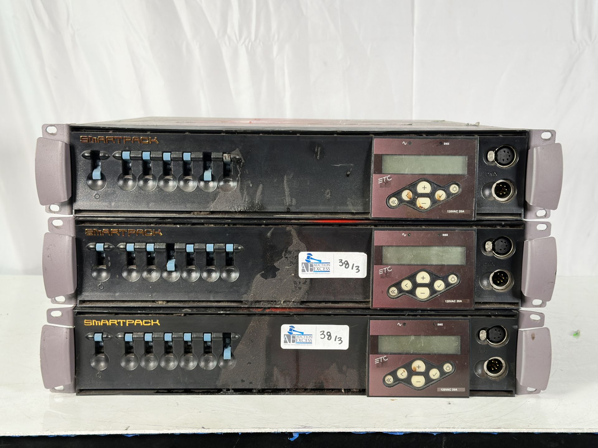 Lot of 3 ETC SmartPack Dimmer 12-Outlet