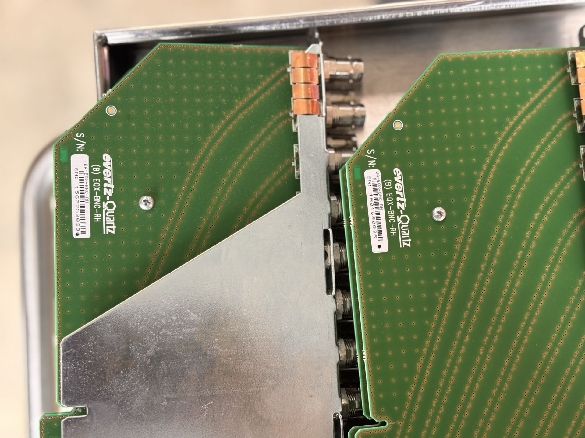Lot of 4 Evertz EQX-IO18-RP Backplane Connector Boards for Quartz router EQX-BNC-RH LH BNC - Image 2 of 8